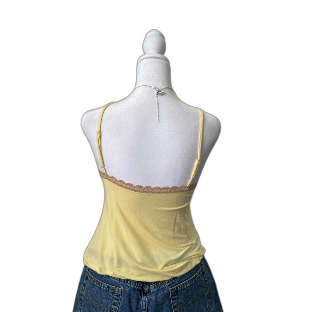 Victoria Secret Angels yellow lace cami top - Picture 2 of 6